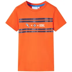 Kinder-T-Shirt Dunkelorange 92