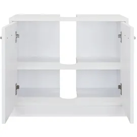 stabilo-sanitär Waschbeckenunterschrank `LUNA` polarweiß matt 2-türig, 63x29x55cm