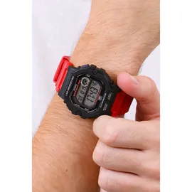 Casio Digitaluhr Sportliche Armbanduhr WS-1400H-4AVEF rot