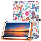 HGWALP Universal Hülle für 9 Zoll 10 Zoll Tablet, Ständer Folio Universal Tablet Hülle Schutzhülle für 9 Zoll 10,1 Zoll Touchscreen Tablet, mit verstellbarem Silikonband und Ständer-Butterffly