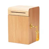 AQUETI Sparschwein Spardose Sparbüchse Sparschwein Für Erwachsene, Sichere Sparbüchse, Spardose, Münzdose, Große Kapazität, Sparkasse, Heimdekoration, Geschenk Spardosen Sparbüchsen (Blue : Bronze)