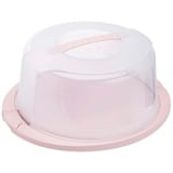 KEEEPER Tortenhaube Ricardo, rund, nordic-pink Tortencontainer, verschließbarer Deckel, Ergonomischer Griff, Einfacher Transport von Kuchen, Nordic Pink (Rosa)