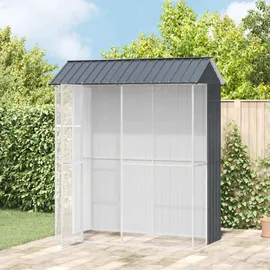 vidaXL Vogelkäfig Anthrazit 215 x 110 x 247 cm Stahl