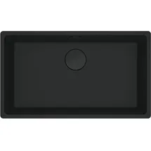 Franke Maris MRG 110-72 Waschbecken, 1 Becken, Unterbau, 80 cm, Schwarz