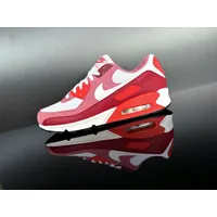 NIKE AIR MAX 90 -Peony- Classic Sneaker weiß/rot/pink Gr.43