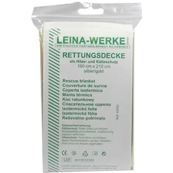 Rettungsdecke 160x220 cm gold/silber 1 St