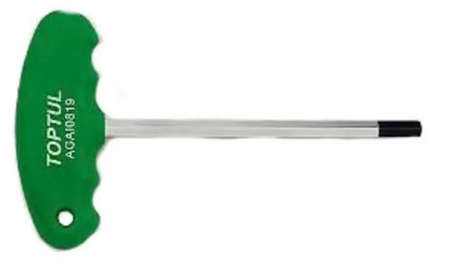 Zeskant stiftsleutel HEX TOPTUL 4 mm T-Griff