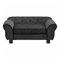 vidaXL Hundesofa Dunkelgrau 72 x 45 x 30 cm Plüsch