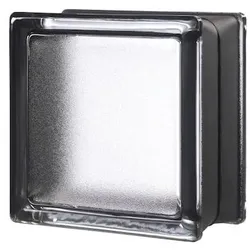Glassblocks MiniGlass Glasbaustein grau 15x15x8 cm glanz MGSLIC