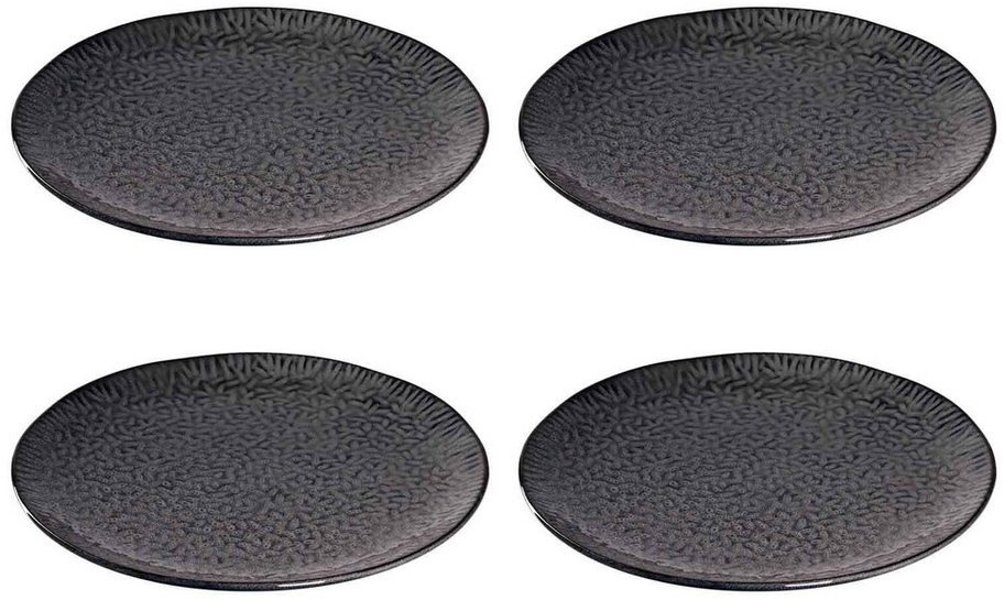 Produktbild LEONARDO Pizzateller Matera Pizzateller ø 32.0 cm 4er Set, (4 St) grau