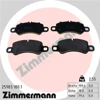 ZIMMERMANN Bremsbelagsatz, Scheibenbremse