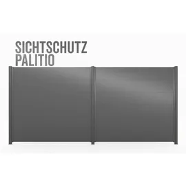 GAH Alberts Zaun Set 400 x 180 cm Weiß/Aluminium
