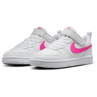 Nike Court Borough Low Recraft Sneaker Jungen 113 - white/laser fuchsia