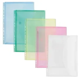 FolderSys Sichttasche 40109-94 DIN A4 farbig sortiert 10 St./Pack.