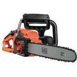 Black+Decker Elektro-Kettensäge (2200W, 45 cm Schwertlänge, 12,5 m/s Kettengeschwindigkeit, rückschlagarm Kettenbremse) CS2245