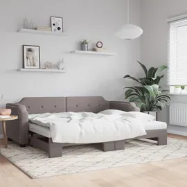 vidaXL Tagesbett 100 x 200 cm Taupe