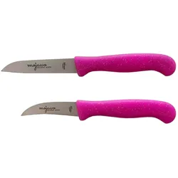 2x Set Küchenmesser Schälmesser Messer Allzweckmesser Pink Solingen