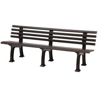 Proregal Gartenbank Antigua | 4-Sitzer | Braun Kunststoff 200x74x54