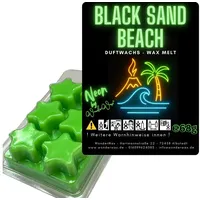 WonderWax Duftwachs WonderWax® Neon Duftwachs 6 Sterne (Black Sand & Beach), Duftrichtung: Black Sand & Beach