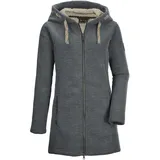 G.I.G.A. DX Gw 54 Wmn Kntflc Prk Strickfleeceparka/Fleecejacke Mit Kapuze, Dunkelgrün, 36