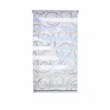 GARESA Doppelrollo Swing 90 x 150 cm grau/weiß