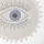 Homescapes Badematte Eye See You Weiß Ø 60 cm