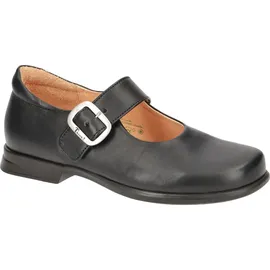 THINK! Damen PENSA chromfrei gegerbte nachhaltige Halbschuhe, SCHWARZ 0000