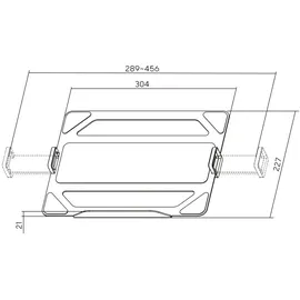 Act Universal laptop tray for monitor arms, AC8346