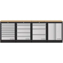 Kraftwerk Werkstattschrank Holz 45,80 cm grau