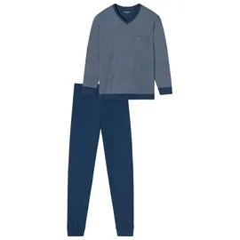 SCHIESSER Pyjama Comfort Essentials Blau 27