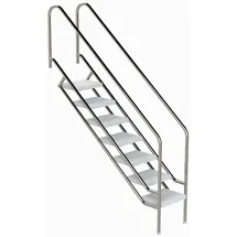 Ideal Edelstahl Treppe Modell 08.1 179,9 cm Edelstahl/ABS