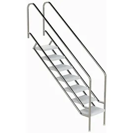 Ideal Edelstahl Treppe Modell 08.1 179,9 cm Edelstahl/ABS