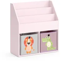 Vicco Kinderbücherregal Luigi 72 x 79 cm Kiefer rosa