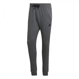 Adidas Essentials Fleece REGULAR TAPERED Pants, Dark Grey heather/black, L