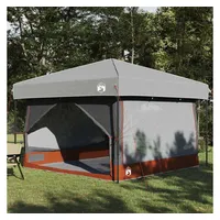 vidaXL Innertelt 7-Personen Grau/Orange