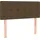 vidaXL Boxspringbett mit Matratze & LED Dunkelbraun 100x200 cm Stoff