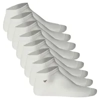 Tom Tailor 8er Pack Unisex Socken - Basic, Sneakersocken, einfarbig Weiß 43-46