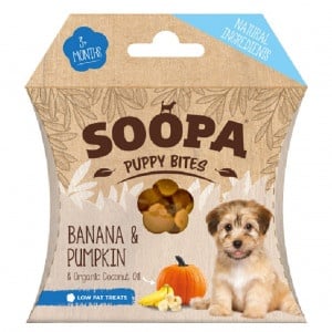 Soopa Bites Puppysnack met banaan & pompoen  Per stuk
