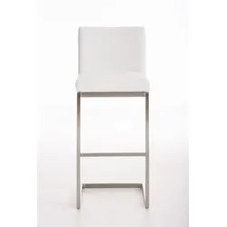 CLP Barhocker Paros Stoff weiß