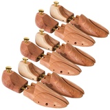 Tectake Schuhspanner 3 Paar Schuhspanner aus Zedernholz