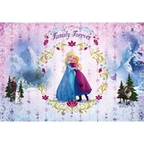 KOMAR Vliestapete Multicolor - Frozen Family Forever - Größe 400 x 260 cm