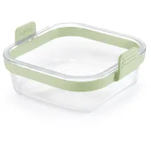 LéKué Quadratischer Glaskorb für Heißluftfritteuse 890321 Grün/Transparent
