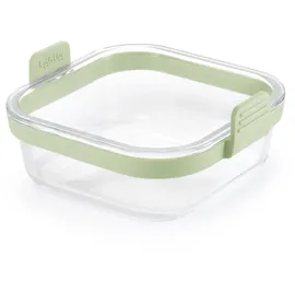 LéKué Quadratischer Glaskorb für Heißluftfritteuse 890321 Grün/Transparent