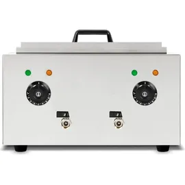 Vertes Gastro Nudelkocher Edelstahl, Elektrisch, 2x 1700 Watt, 2 separate Kochbecken zu je 6 Liter, 4 Körbe,
