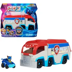 PAW Patrol, Pup Squad Patroller Teamfahrzeug mit Chase-Spielzeugauto