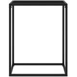 vidaXL Konsolentisch Schwarz 60x35x75 cm Hartglas