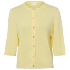 s.Oliver Strickjacke aus Alpaka-Mix mit Halbarm Gelb 44