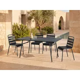 vente-unique MIRMANDE Gartentisch 160 x 0 x 0 cm Schwarz