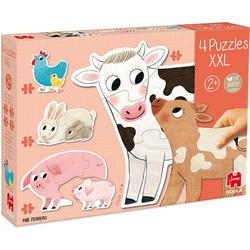 Goula Puzzle Tiermütter mit Babys (14 Teile)