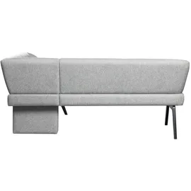 Home Affaire Eckbank HOME AFFAIRE "Aretha Küchenbank, Polsterbank, Esszimmerbank, Breite 215 cm", grau (antarctica, schwarz), B:215cm H:86cm T:150cm, Massivholz, Polyester, Polyurethan, Sperrholz, Sitzbänke, Eckbank, Moderne Bank in tollen Farben, Nosagfederung,